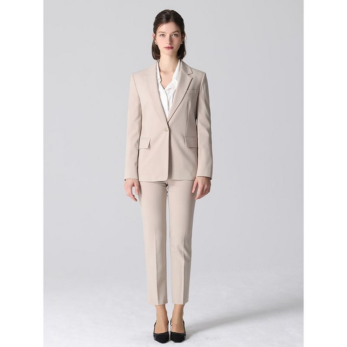 리스트 2SET 원버튼 포켓 재킷심라인 포켓 팬츠 2종세트  택가격 416000원