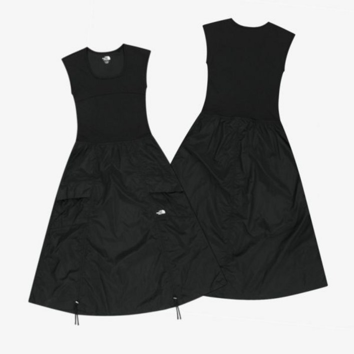 [매장판] 노스페이스 화이트라벨 원피스 여성 나시 롱 슬리브리스 리타 블랙 NT7ZS31J