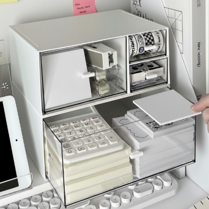 by Meo 책상 정리함 2단서랍 분리형 사무실 데스크 오거나이저