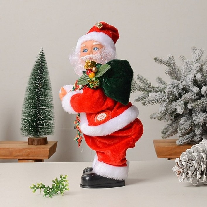 트월킹 춤추는 산타 크리스마스 움직이는 인형 멜로디 산타 인형