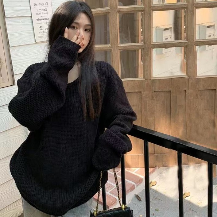 봄 브이넥 롱 니트 여성GHFG
