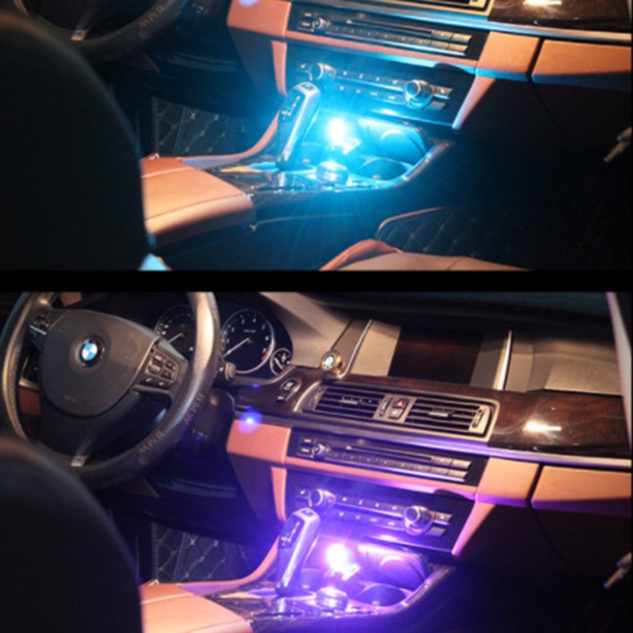 자동차 RGB LED무드등 USB 감성 간접 풋등 엠비언트 라이트, 1개