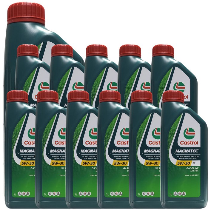 캐스트롤 마그네틱 SQ C3 5W30 1L x 12개 1박스 가솔린 디젤 겸용 100% 합성 엔진오일 (SQ 업그레이드 신제품) 벤츠 MB 229.52 BMW LL-04