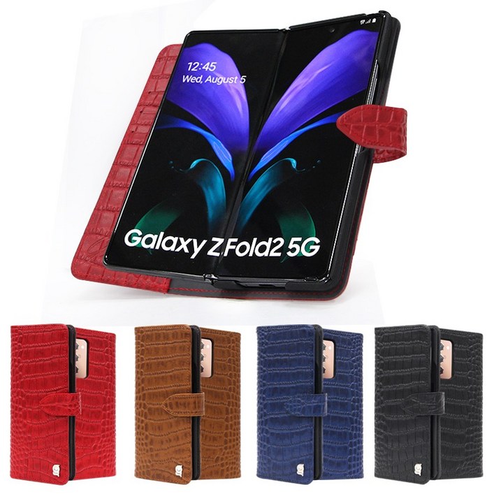 폴드1 F907 폴드2 F916 내추럴 다이어리 천연소가죽 지폐 카드수납 완벽한내구성 핸드폰케이스 갤럭시폴드2 케이스 F916 폴드1 케이스 F907