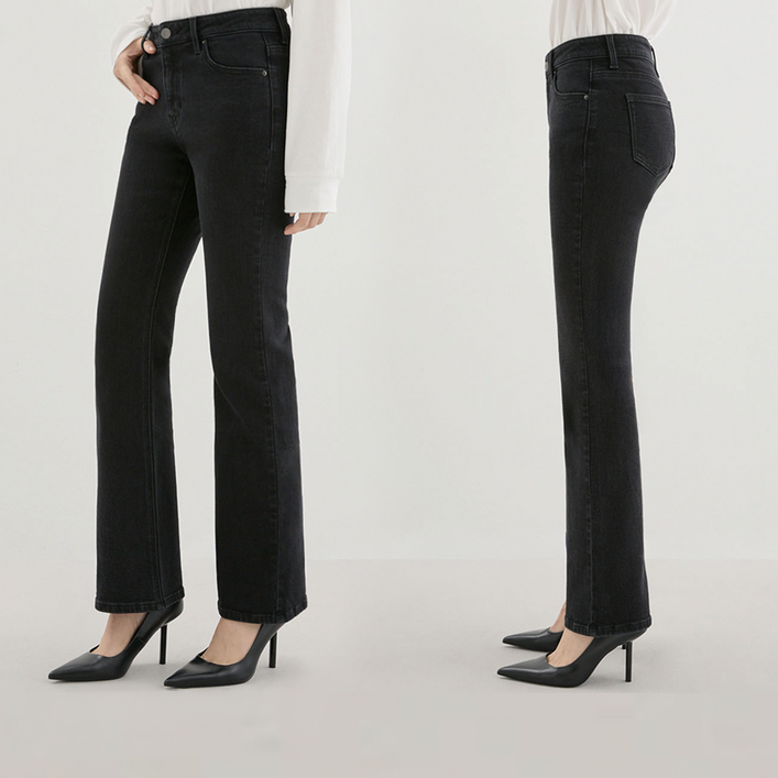 백화점 정품 Guess 게스 여성 플레어 부츠컷 블랙진 청바지