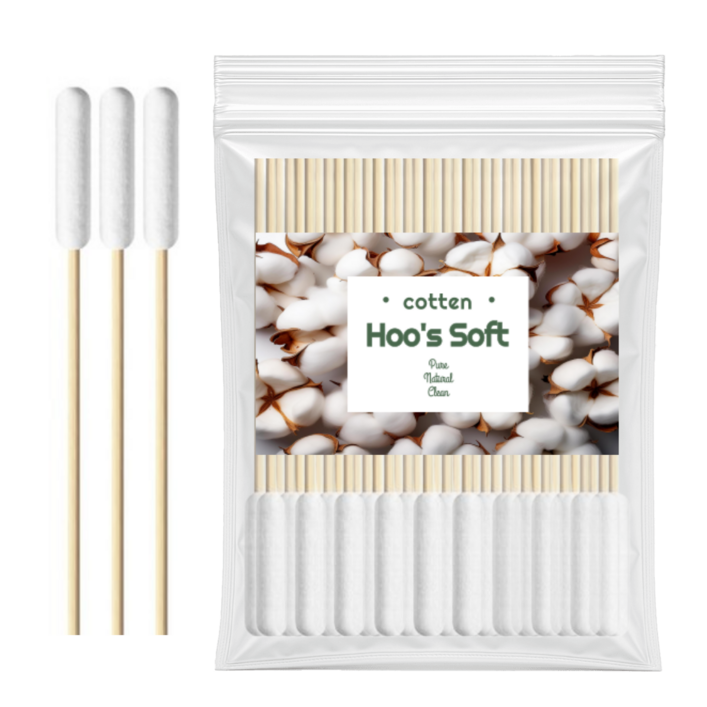 후스소프트 위생검사적합제품 단단한 대왕면봉 다용도 굵은 부케 두피 스케일링 두꺼운 봉 솜방망이 왕면봉