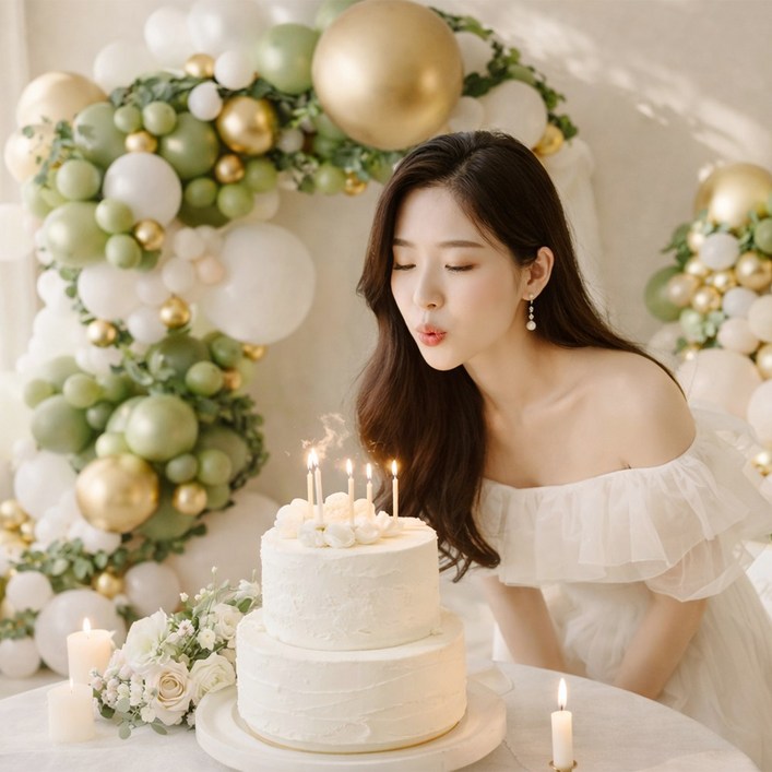 모아룸 풍선 가랜드 생일 파티 이벤트 장식 세트, 1세트, 파티 001152pcs