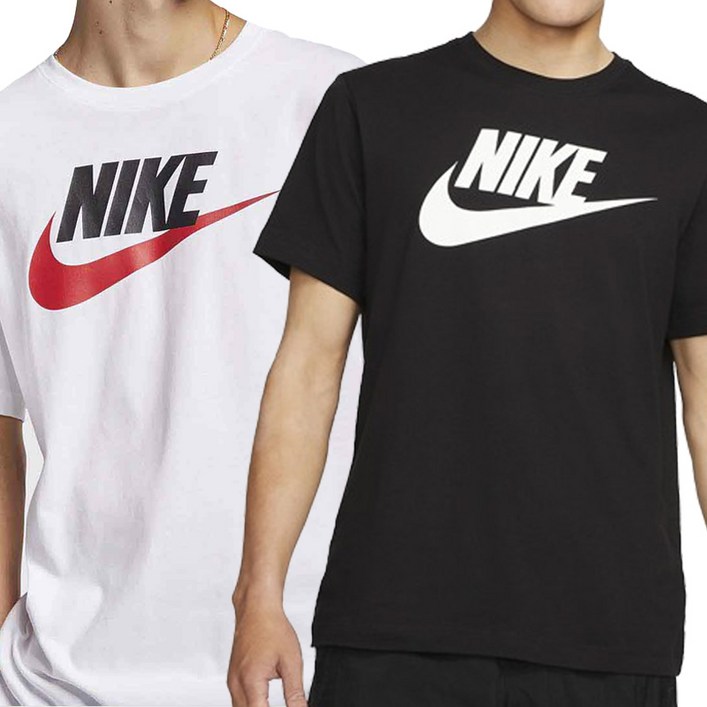 나이키 스우시 NSW 남자 여자 커플 공용반팔 러닝 런닝 반팔 티셔츠 푸츄라