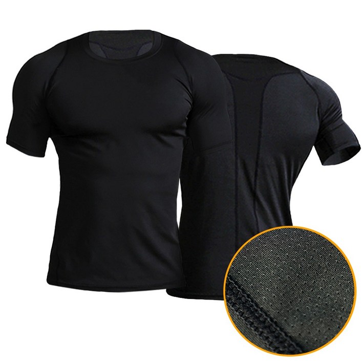 에어로드 쿨 컴프레션 기능성 냉감 반팔 언더레이어 남자