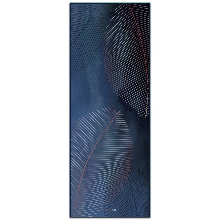 모즈핏 프라나 요가타월185cm X66cm, 딥블루, 1개