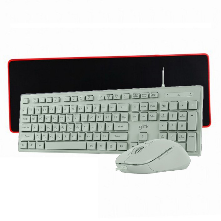 지클릭커 GMK300 COMBO 슬림 유선 키보드마우스 세트 멤브레인 with 장패드