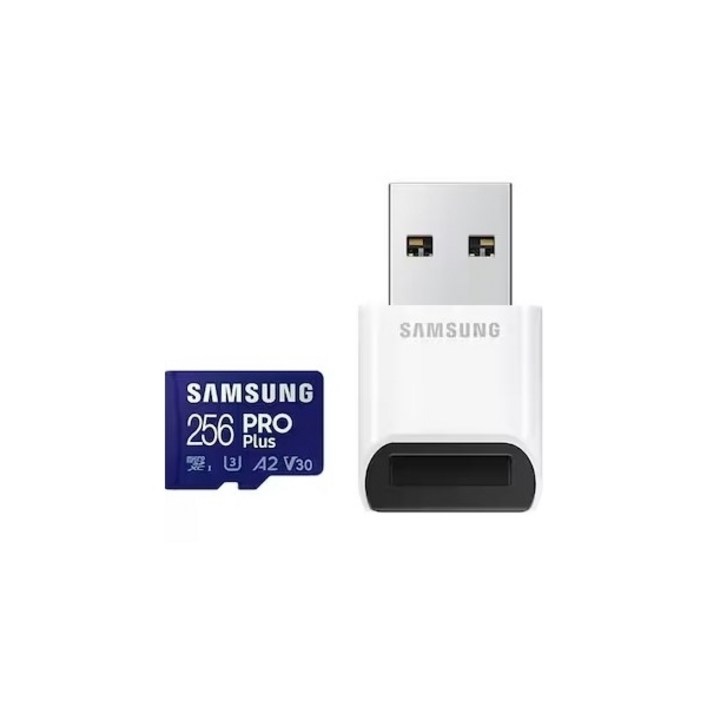 삼성 microSD Card 256G Class10 PRO Plus 리더기  MBMD256KB, 1개