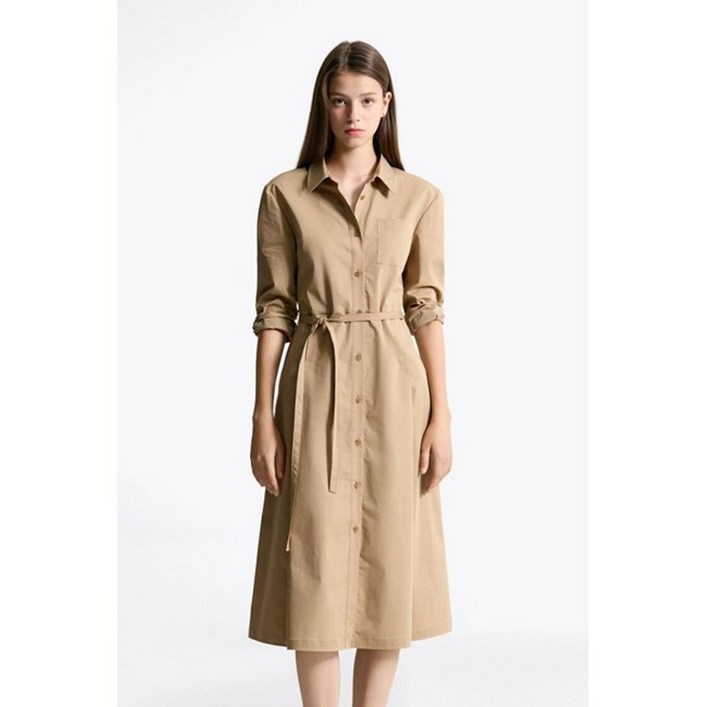 미디 셔츠 원피스 T22F6WOP301WL1W20