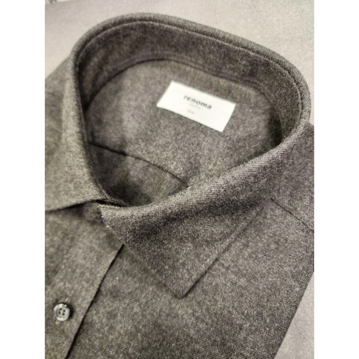 NC 불광점 레노마  FW 24년신상  꼭 필요한 따듯한 겨울 남방  TR 기모  솔리드 슬림핏 밑단 일자 남방 셔츠 ROWSLP902BG,GE,GY,NY