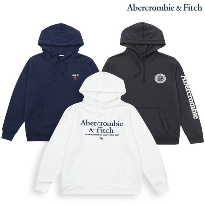 [A&FITCH] 아베크롬비&피치 그래픽 후드풀오버_택1