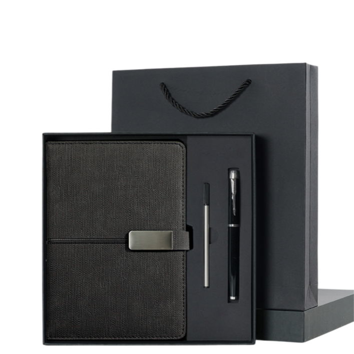 피라모니 A5 방수 가죽 선물용 다이어리 세트