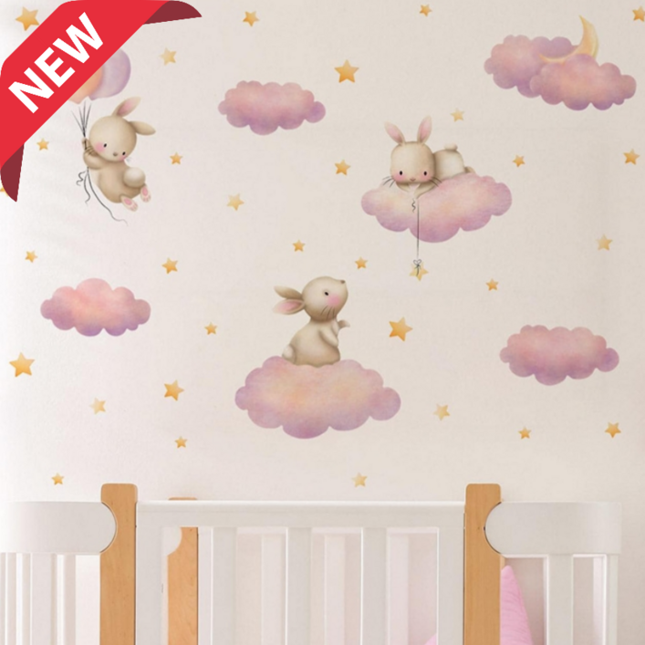 아이오쉬 매일 동화같은 아이방 포인트 벽지 스티커 데코 인테리어 집 꾸미기