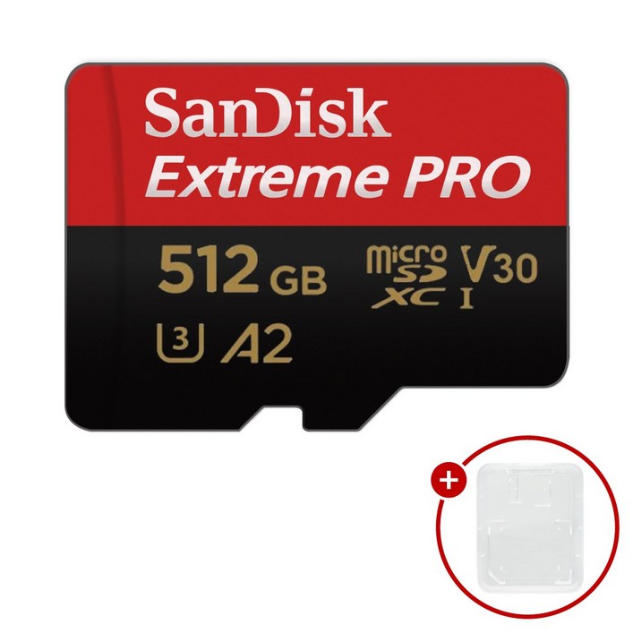 샌디스크 마이크로SD카드 Extreme PRO 익스트림 프로 SDSQXC + SD카드 케이스