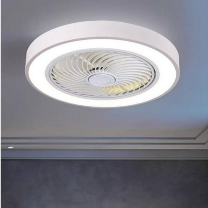 메이식스 천장선풍기 천장형 선풍기 조명 선풍기등 실링팬 무선 라이트팬 APP LED, 화이트