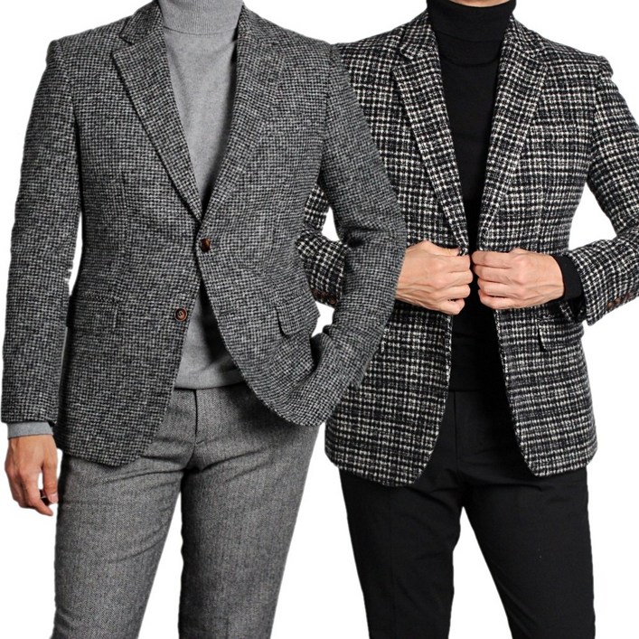 MANA마나 가을 겨울 울 9050 남자 남성 콤비 자켓 블레이저 마이