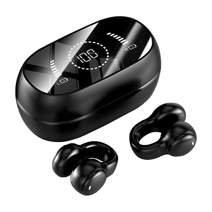 오픈형 무선 골전도 블루투스 V5.3 이어폰 스마트 커널형 노이즈캔슬링 이어폰 고음질 가성비