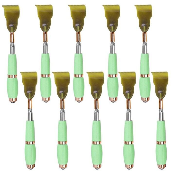 자석 롤러볼 휴대용 접이식 안테나 효자손 H타입, 10개, 03그린