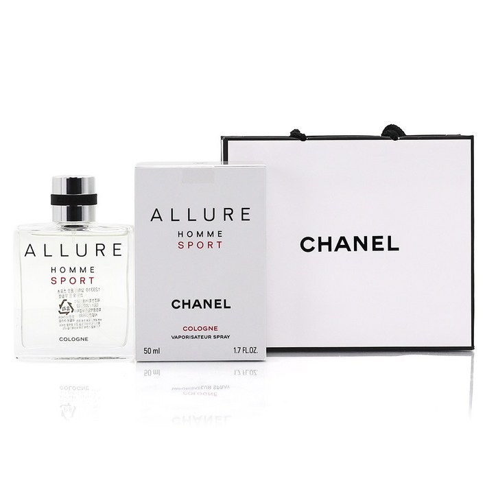 [정식 한글라벨 백화점제품] 샤넬 알뤼르 옴므 스포츠 코롱 오 드 뚜왈렛, 쇼핑백 동봉, 1개, 50ml