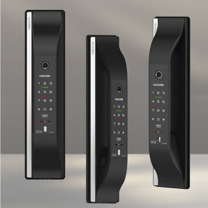 코콤 지문인식 HP-910F HP910F 오토락 도어락 푸쉬풀도어락 교체설치 / 키, 고객직접설치, HP-910F 고객직접설치