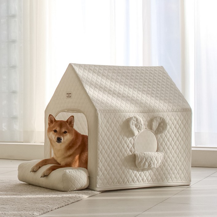 초코펫하우스 강아지집 중형견 에브리데이 하우스 3.0 특대형 사이즈, 1개, 아이보리