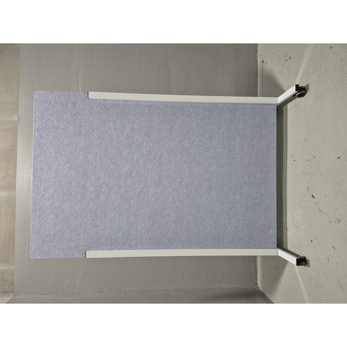 사무실파티션 사무용 파티션 책상 칸막이 회사 이동식 높이조절 가림막 공간분리 인테리어, 라이트그레이9mm