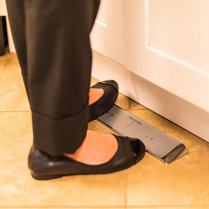 10주년행사싱크수전절수페달싱크대절수기양손자유롭게 발로 물사용 발판스위치필코아이디