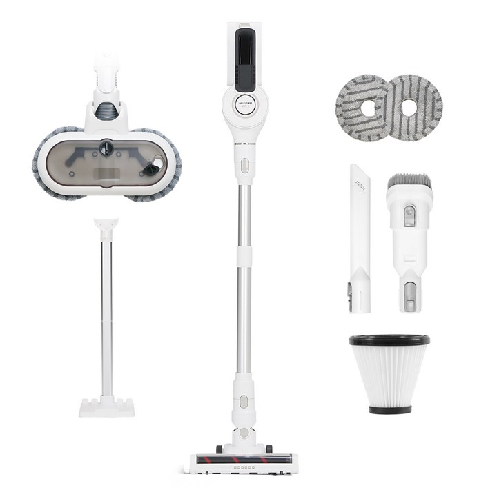 리빙웰 웰스톰 올인원 BLDC 무선 진공청소기물걸레거치대 세트, BLDC모터, 자동흡입조절, VC350, VC350물걸레, 단일