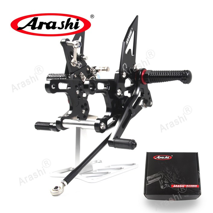Arashi CNC 조절할 수 있는 발판  근거지 후방 설정 풋페그 에 HONDA CBR650R CB650R CBR650F 2019  2023 CBR 650 R F 백스텝도