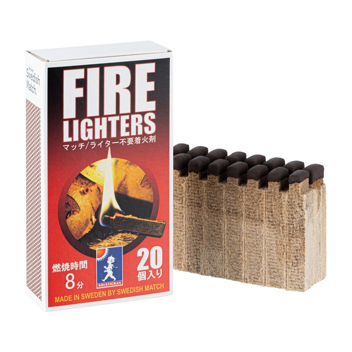 파이어라이터스  캠핑 착화제 20개입 성냥 불쏘시개 장작 숯점화