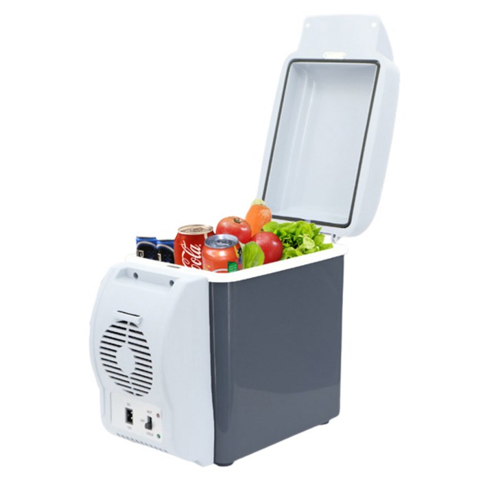 차량용냉온장고 차량용 냉장고 냉온장고 7.5L +이동어깨끈 아이스박스 저소음 캠핑 차박 휴대용 미니 아이스쿨러, 7.5L, 혼합색상