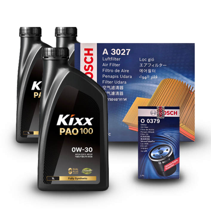 더 올 뉴 G80 RG3 2.5터보 가솔린 엔진오일세트 킥스 파오100 0W30 PAO100 구 파오1