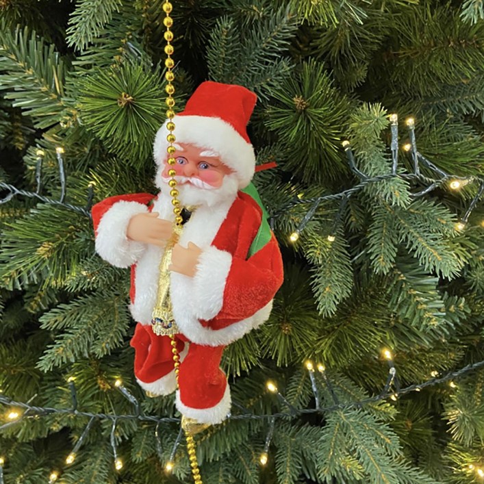 줄타는 멜로디 산타 인형 크리스마스 장식 소품 산타클로스, 상세페이지 참조