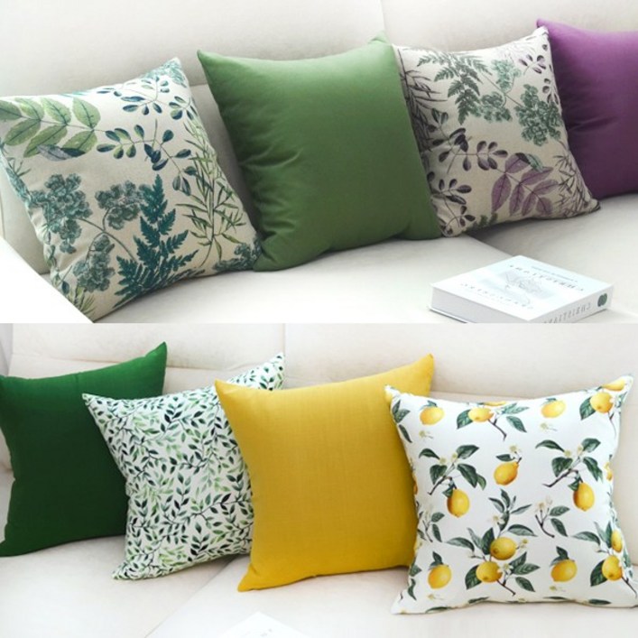 코튼데코 10종 플라워쿠션 모음전 쇼파쿠션 쿠션커버 북유럽 거실 인테리어