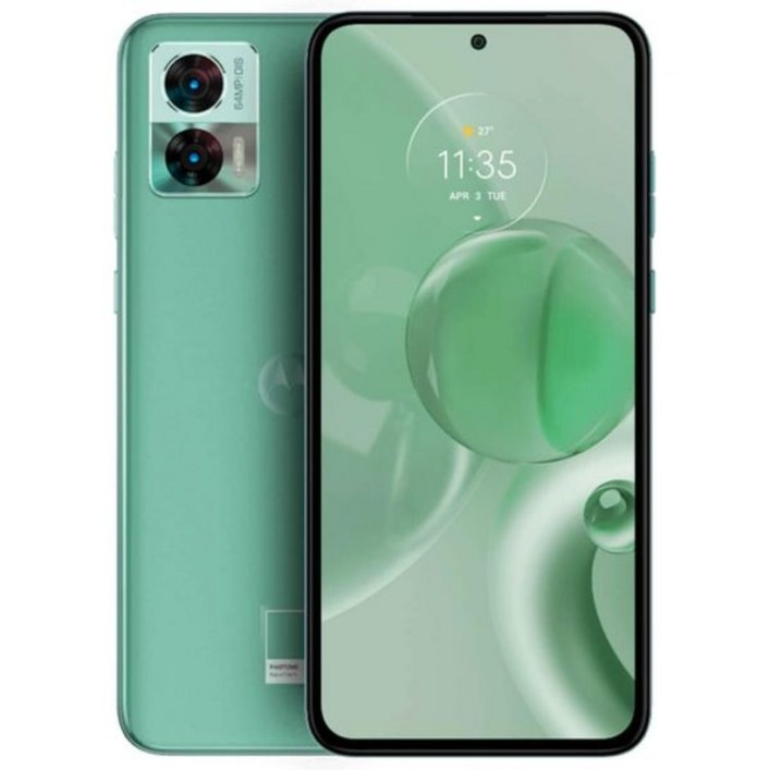 모토로라 엣지 30 네오 듀얼 SIM 128GB ROM + 8GB RAM (GSM 전용 | CDMA 미지원) 공장 초기화 5G 스마트폰 (아쿠아 폼 색상) - 국제 버전 (리퍼