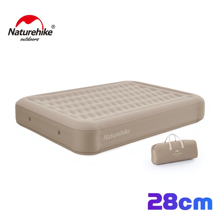 네이처하이크 캠핑 더블 에어매트 28cm매트리스 가방 포함 25년형