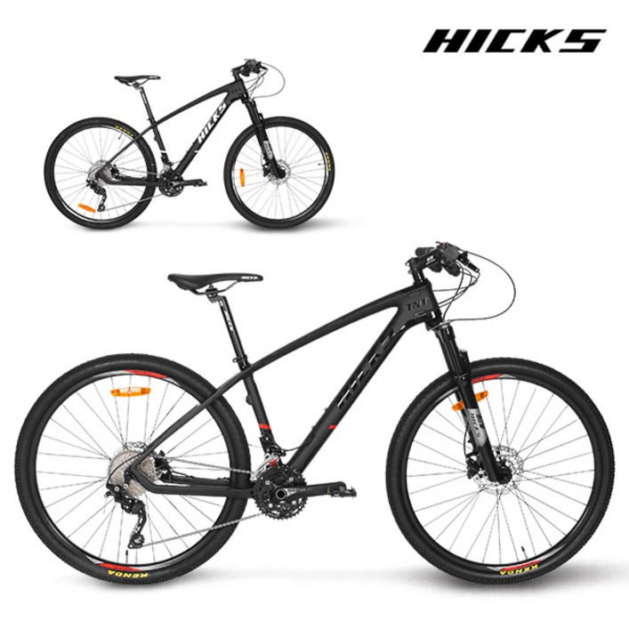 2022 힉스 TNT5.0 풀시마노 30단 카본 MTB 자전거, 블랙화이트