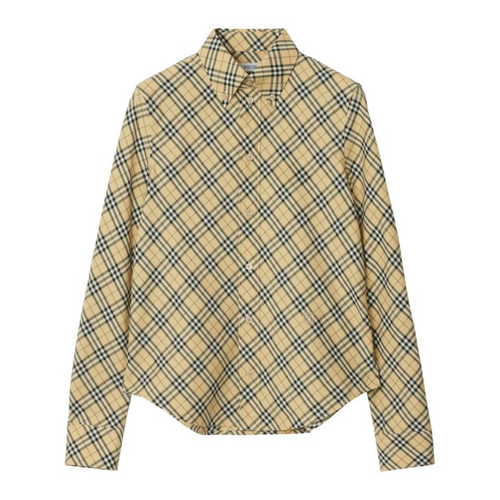 버버리 체크 코튼 셔츠