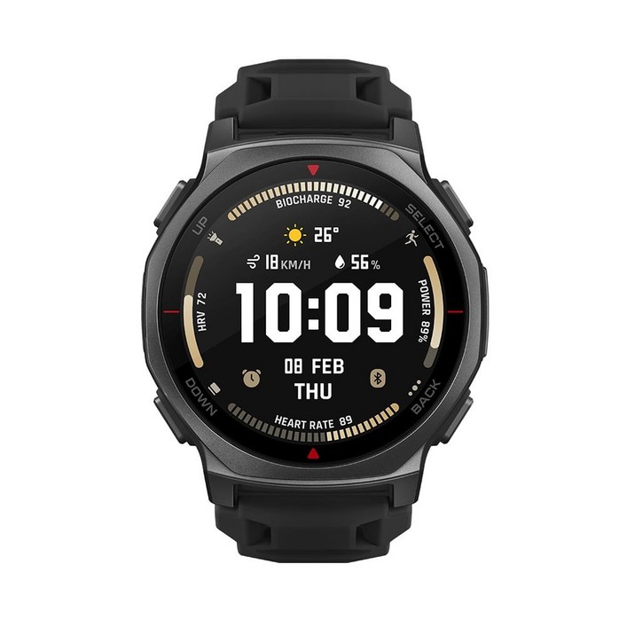 어메이즈핏 스마트워치 TREX 3 PRO, GPS 블루투스, 4.4cm, 블랙