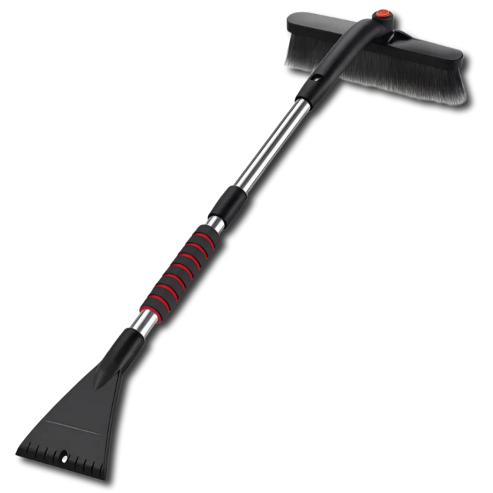 깔끔조아 스크래치 없는 회전형 길이조절 차량용 성에제거기, 1개