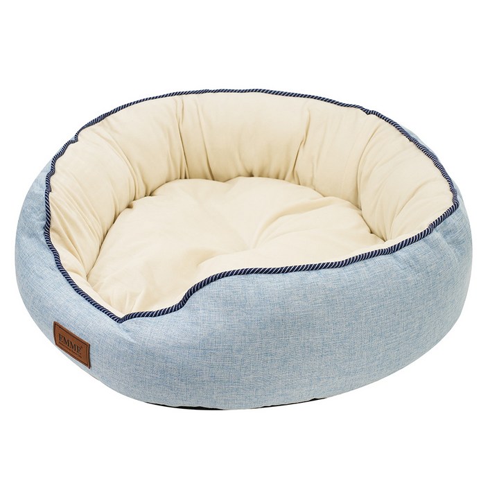 EMME 양면 활용 가능한 원형 펫홈, 1개, Blue