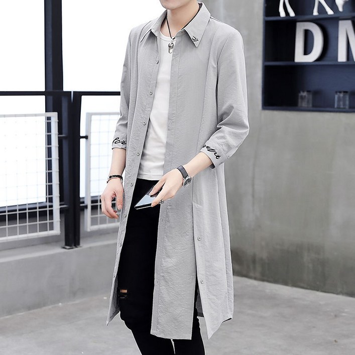남자 여름 롱 셔츠 롱가디건 남방 점퍼 롱셔츠 자수 Long Cardigan 14 COLOR