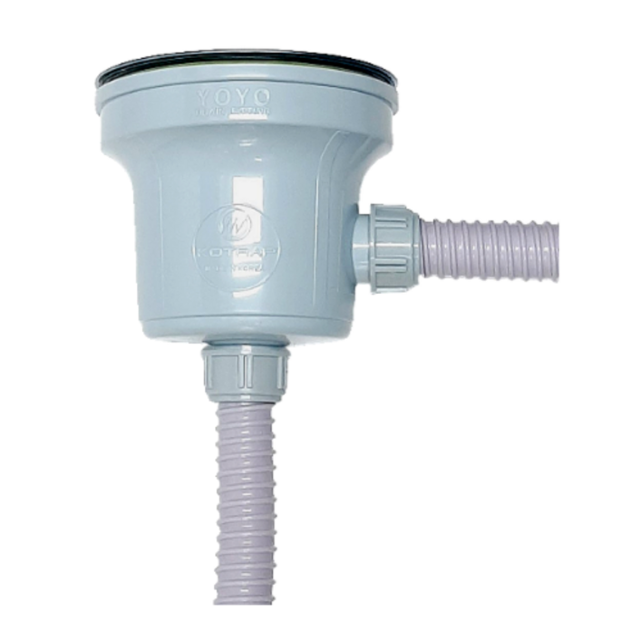 싱크대 대형 배수구세트 스텐거름망 PP덮개 오버호스 45CM 오버플로우선택 하수구트랩, 1개