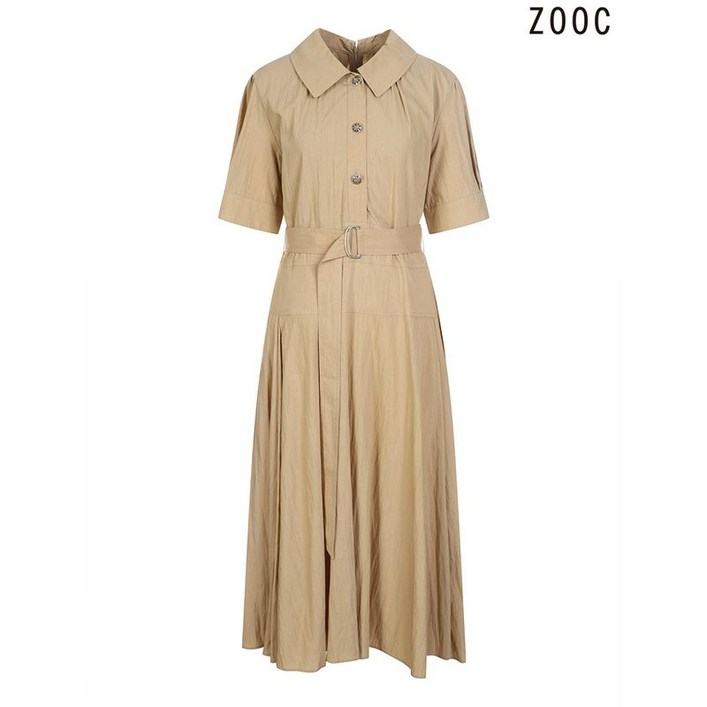 주크 하트슬림 반팔 원피스