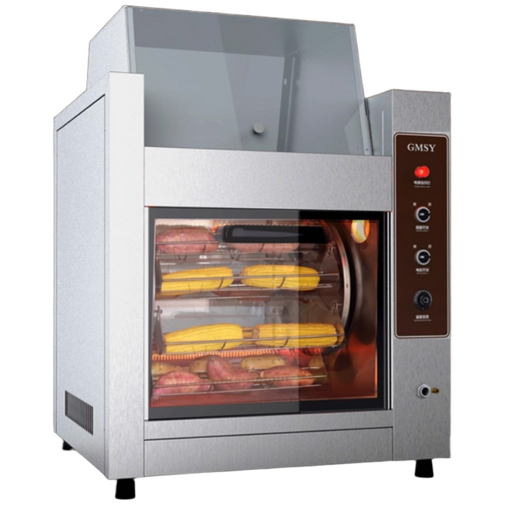 화력왕 자동회전 군고구마 기계 업소용 가정용 대용량 보온실 360도회전 타이머