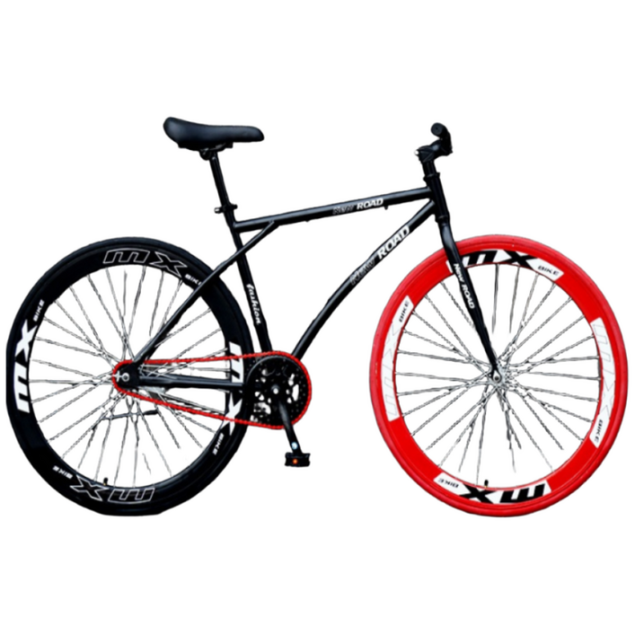 IMY 입문용 로드 자전거 성인 학생 가성비 자전거 초경량 MTB 로드자전거 26인치, 레인보우 컬러 60칼휠, 1개